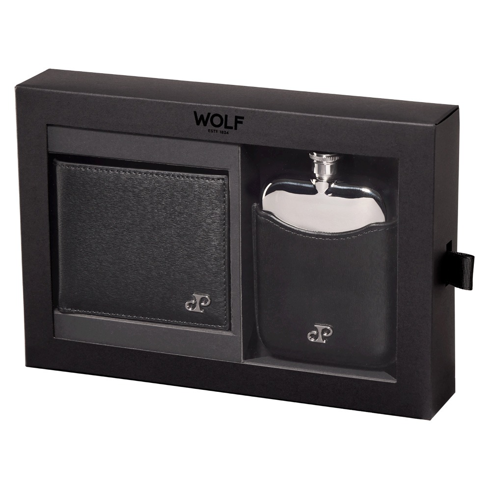 Philipp Billfold & Hip Flask Gift Set